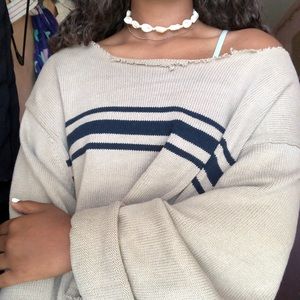 Striped Oversized Sweater